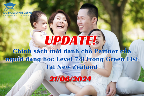 Chính sách ưu tiên mới dành cho Partner của những bạn học Level 7-8 trong Green List 